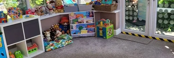 Roarsome Rachels  tiney home nursery - setting image